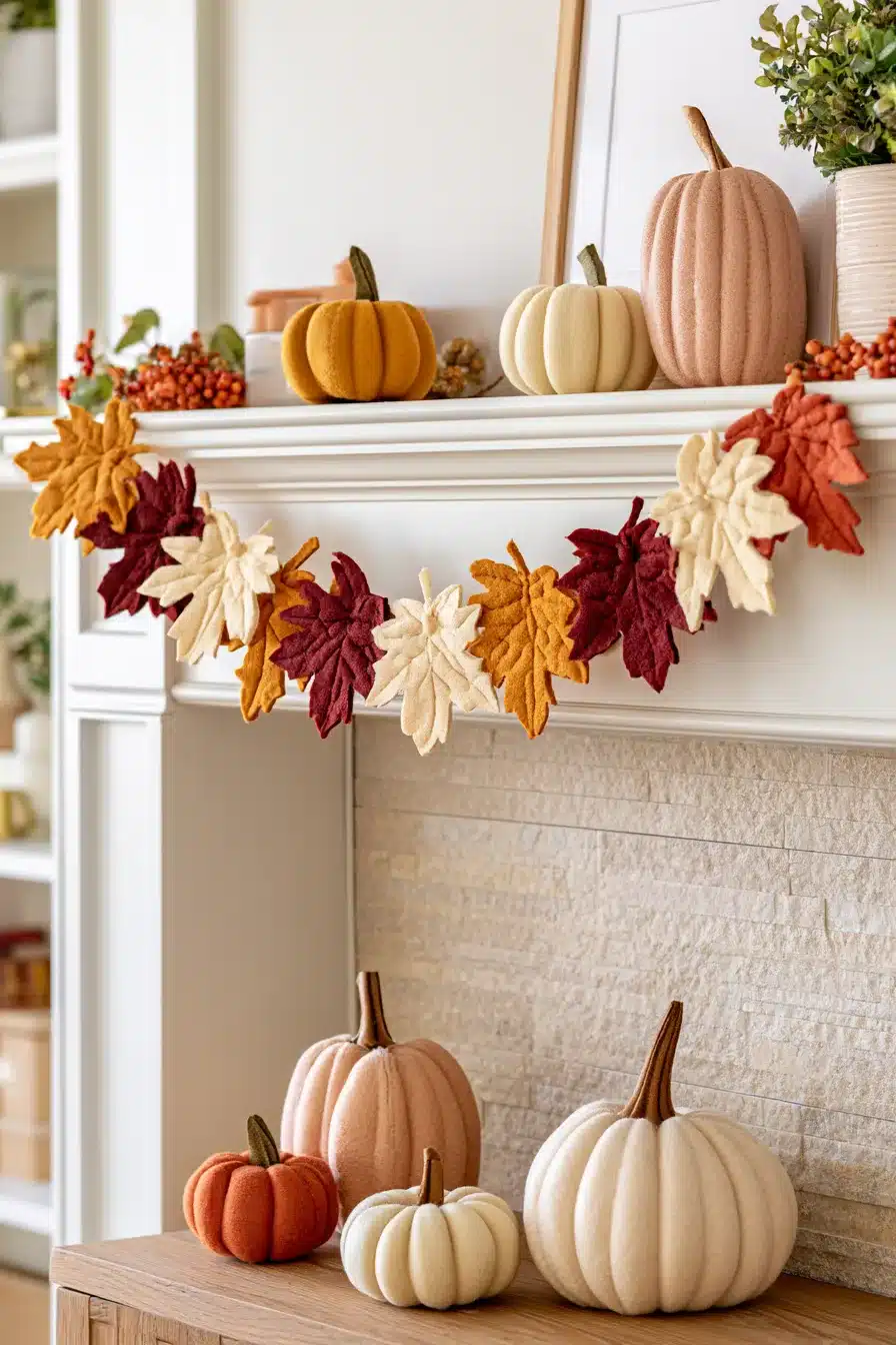 27 Gorgeous Fall Garland Mantle Ideas for a Cozy Seasonal Display