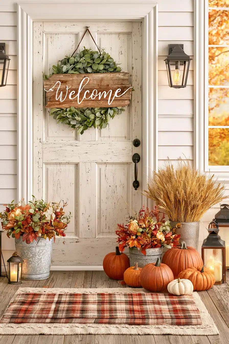 27 Beautiful Thanksgiving Door Decorations for a Warm Festive Welcome