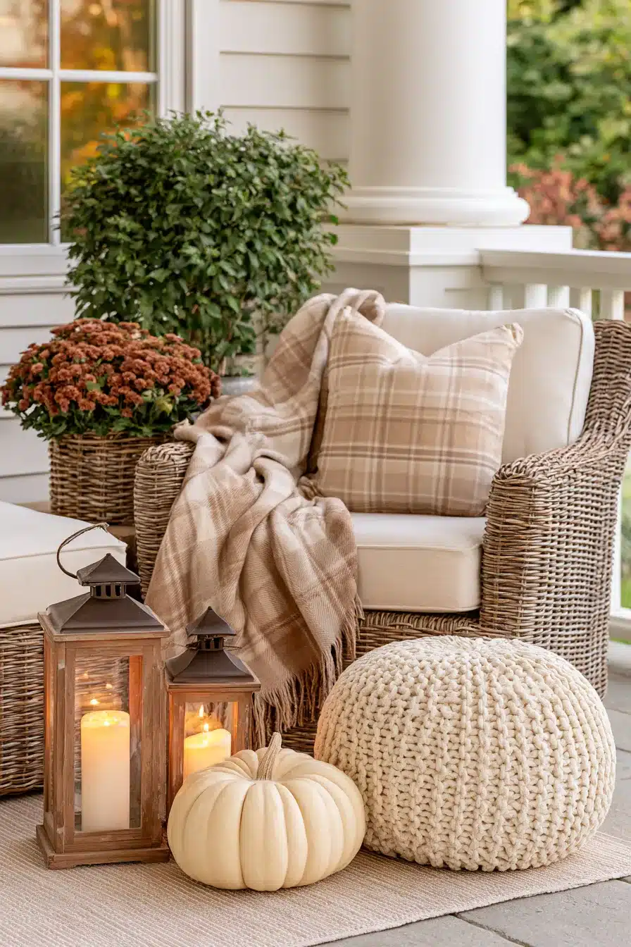 27 Beautiful Thanksgiving Porch Decorations for a Warm Holiday Welcome