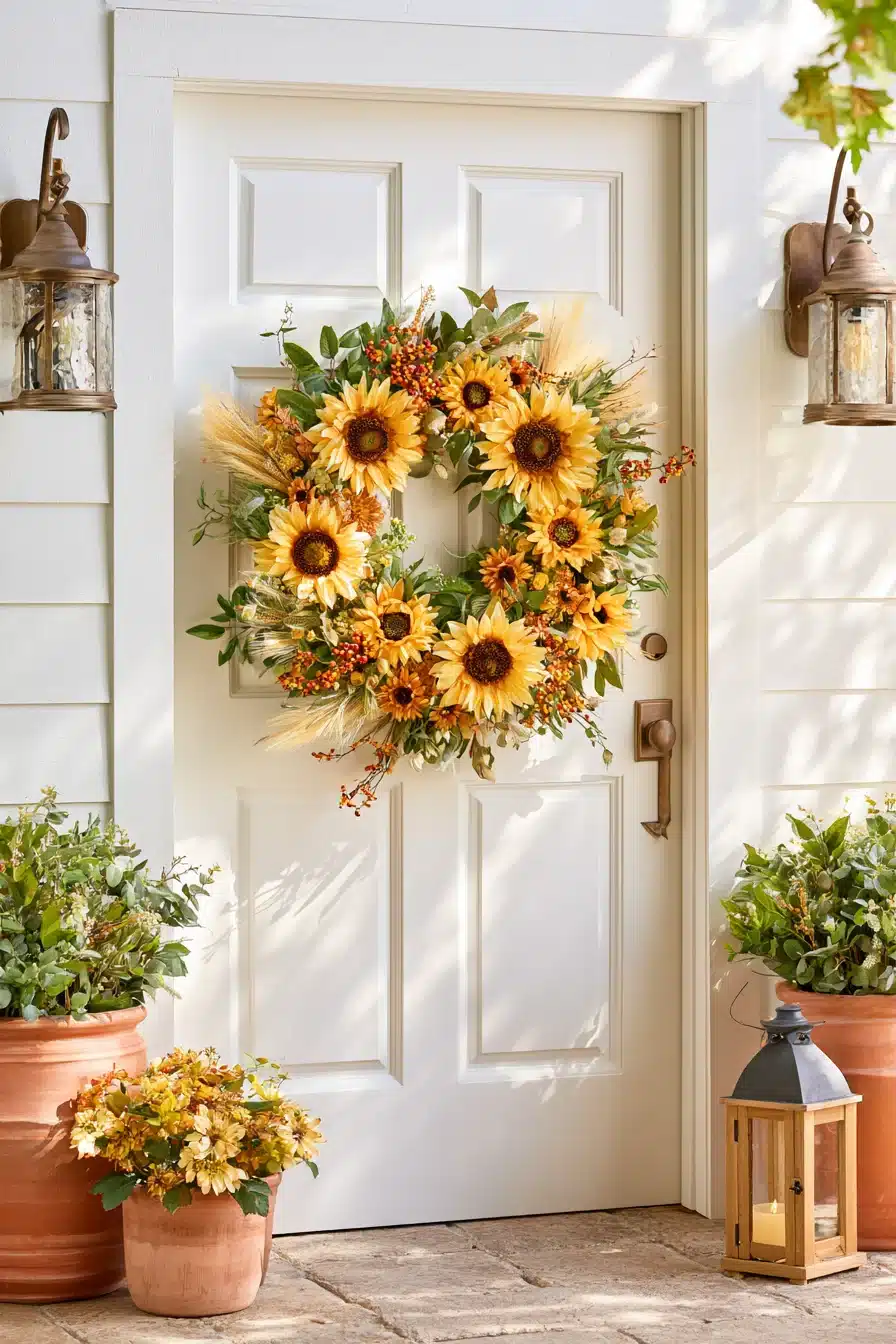 27 Beautiful Fall Wreaths for Your Front Door to Welcome Autumn in Style