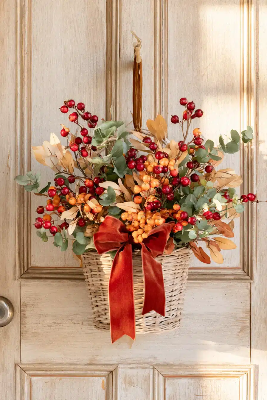 27 Beautiful Thanksgiving Door Decorations for a Warm Festive Welcome