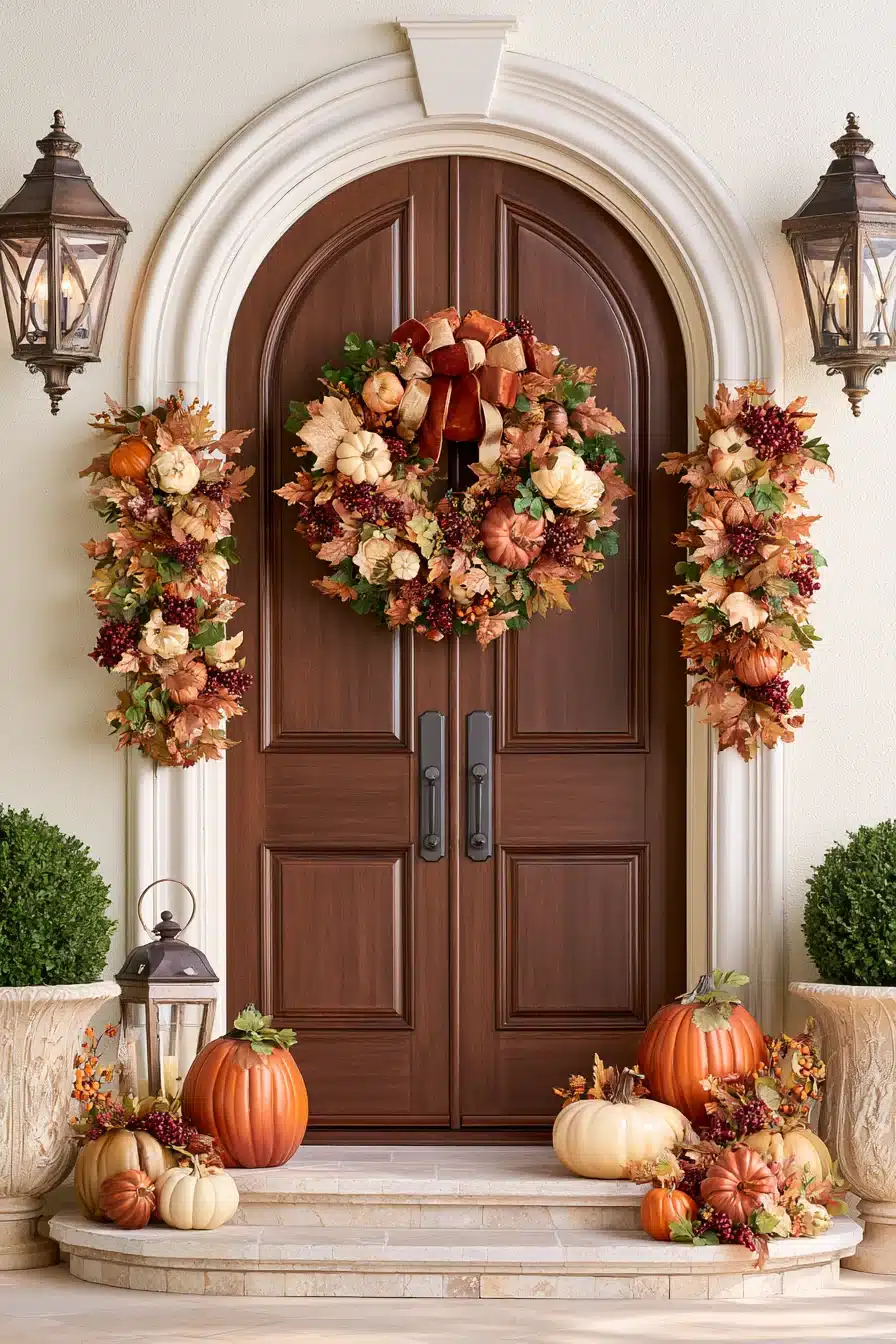 27 Beautiful Fall Wreaths for Your Front Door to Welcome Autumn in Style