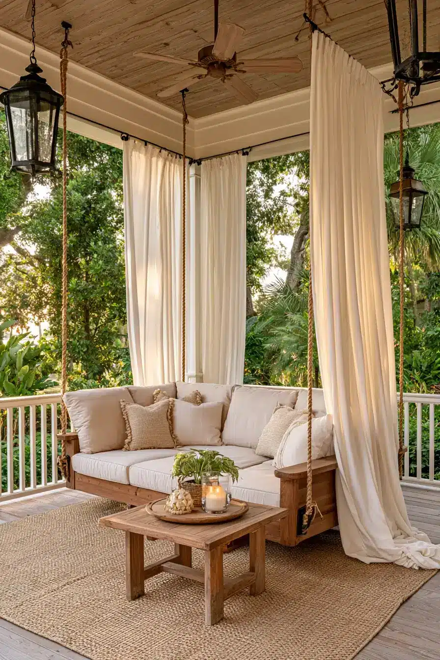 27 Dreamy Porch Swing Ideas for a Cozy Outdoor Escape