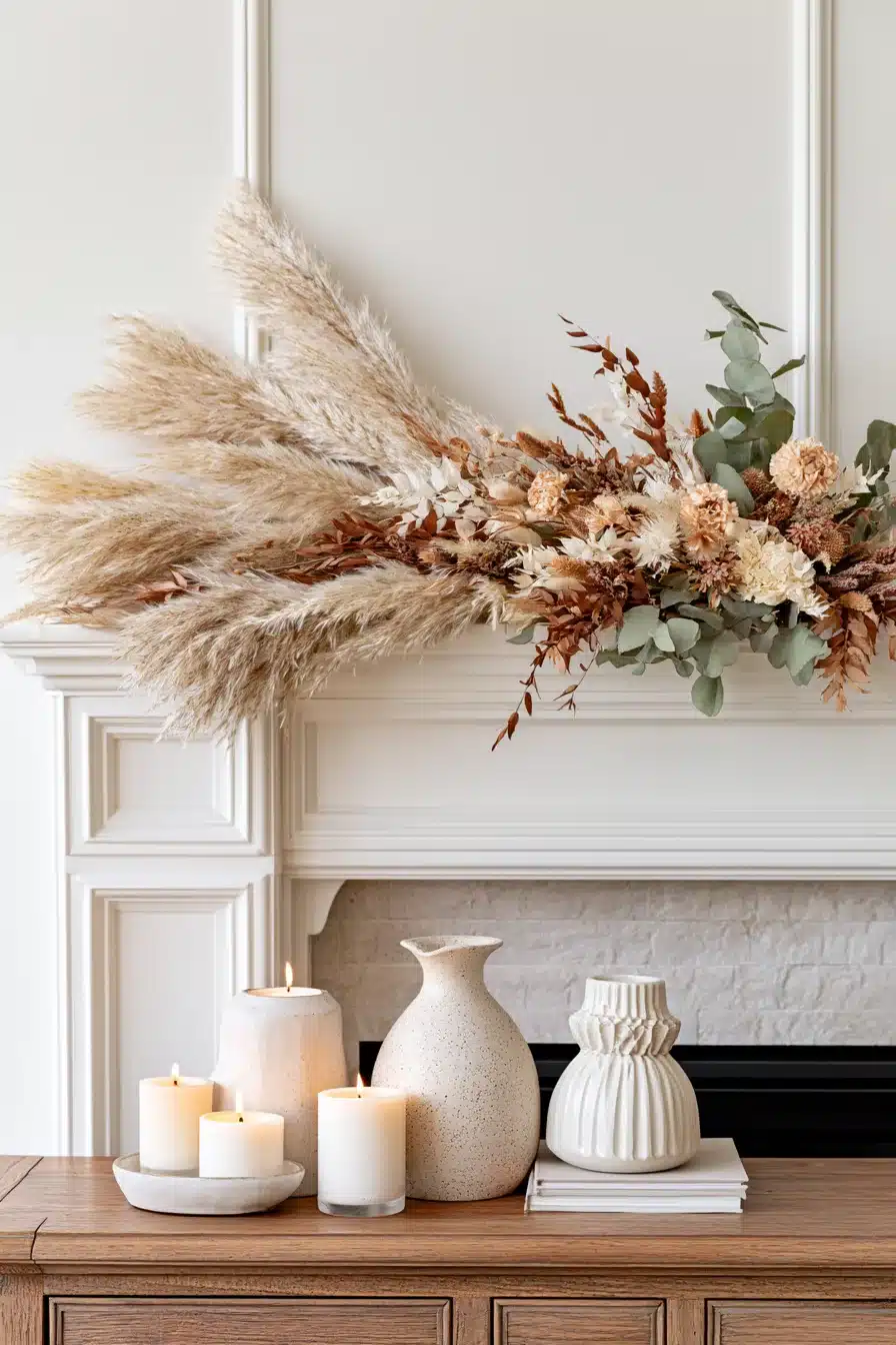 27 Gorgeous Fall Garland Mantle Ideas for a Cozy Seasonal Display