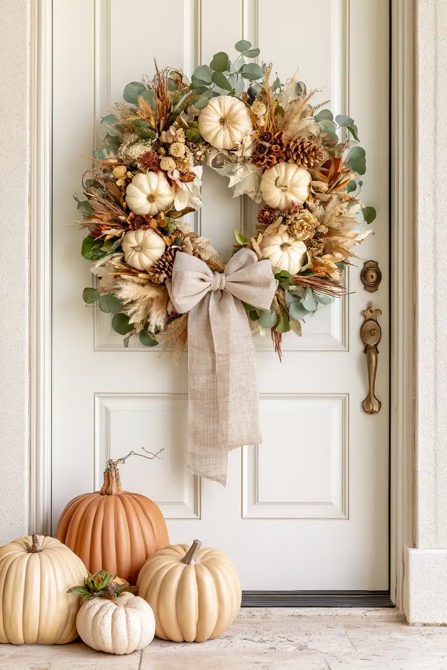 27 Gorgeous Fall Wreaths for Front Door Style and Seasonal Charm