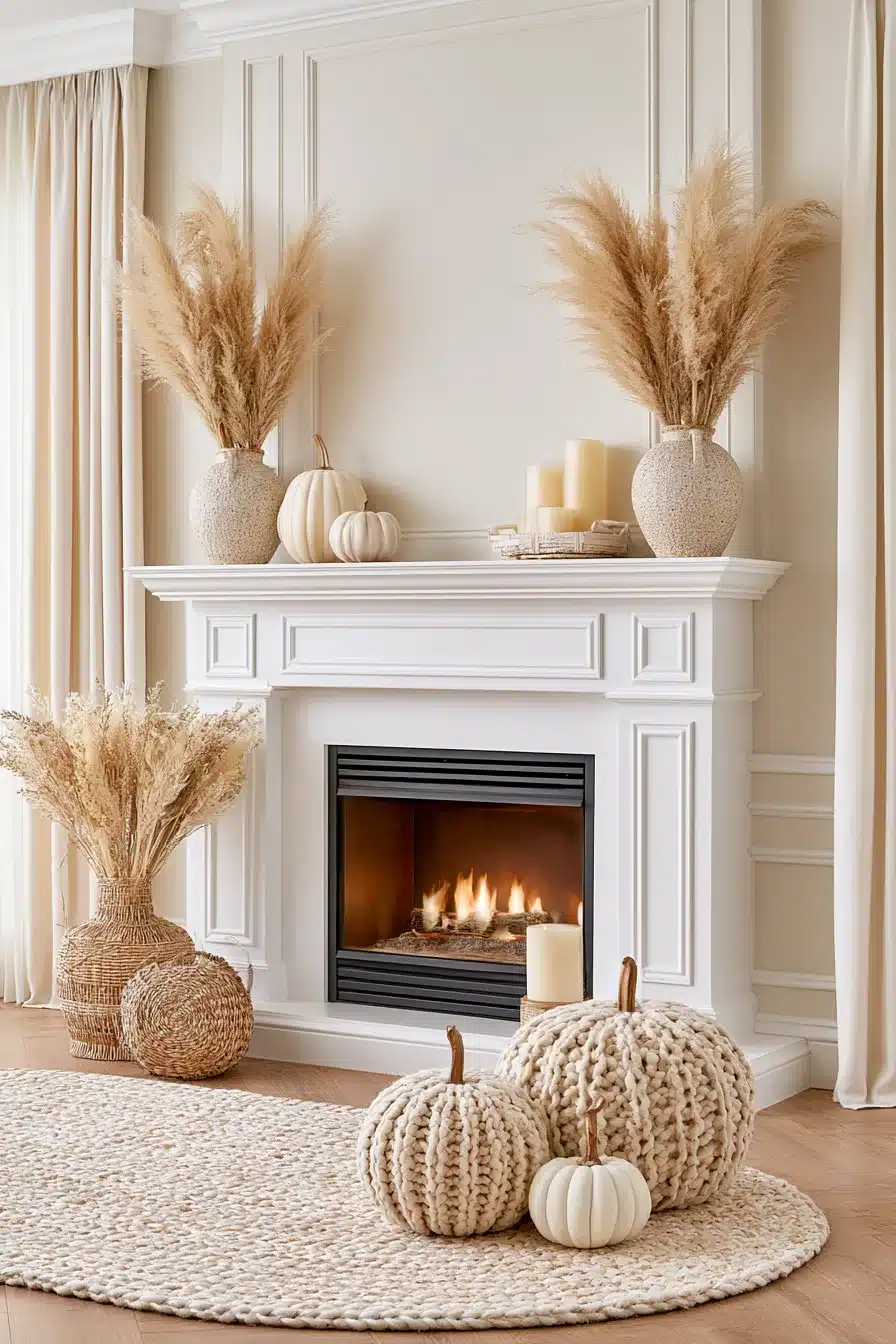 27 Autumn Fireplace Decor Ideas for a Warm Cozy Home