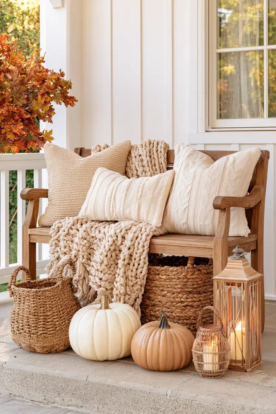 27 Beautiful Autumn Front Porch Decor Ideas for a Warm Seasonal Welcome