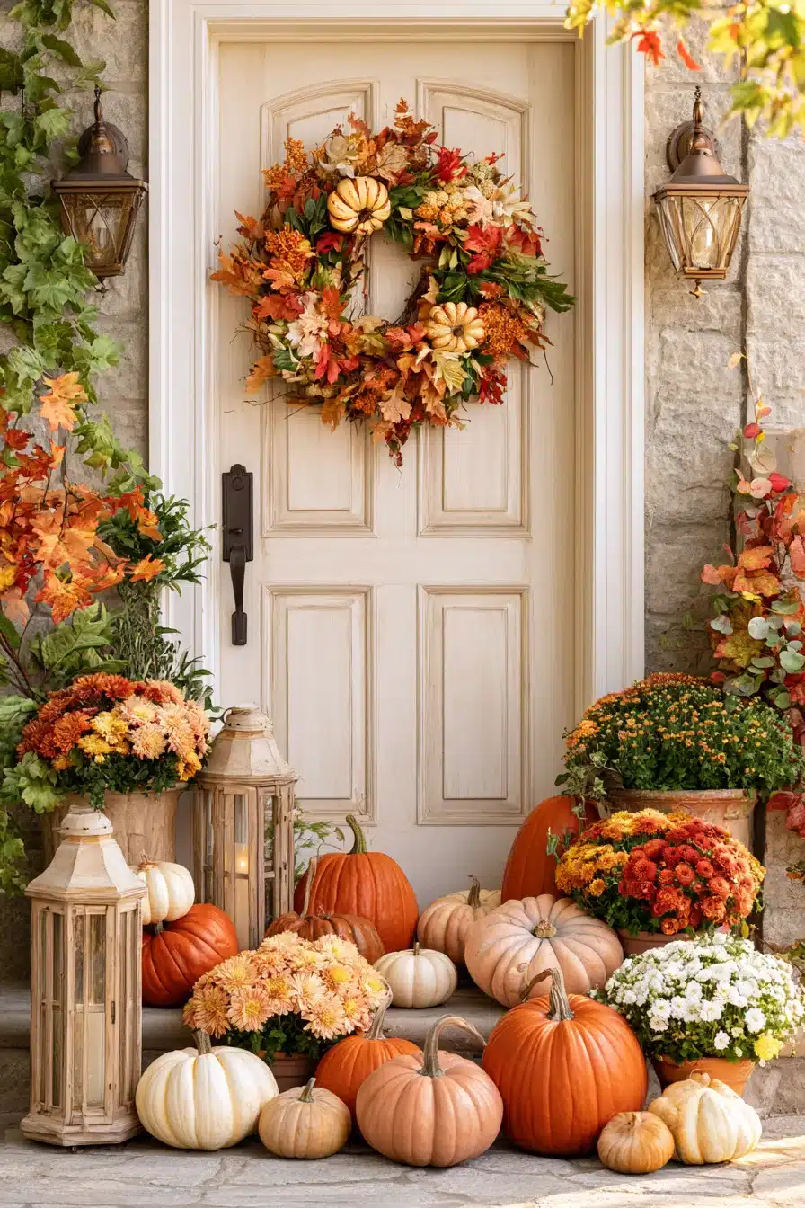 27 Beautiful Autumn Front Porch Decor Ideas for a Warm Seasonal Welcome