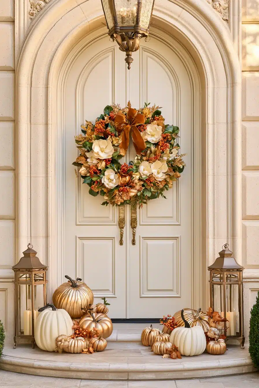 27 Gorgeous Fall Wreaths for Front Door Style and Seasonal Charm