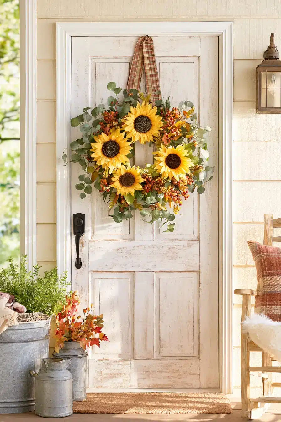 27 Beautiful Fall Wreaths for Your Front Door to Welcome Autumn in Style