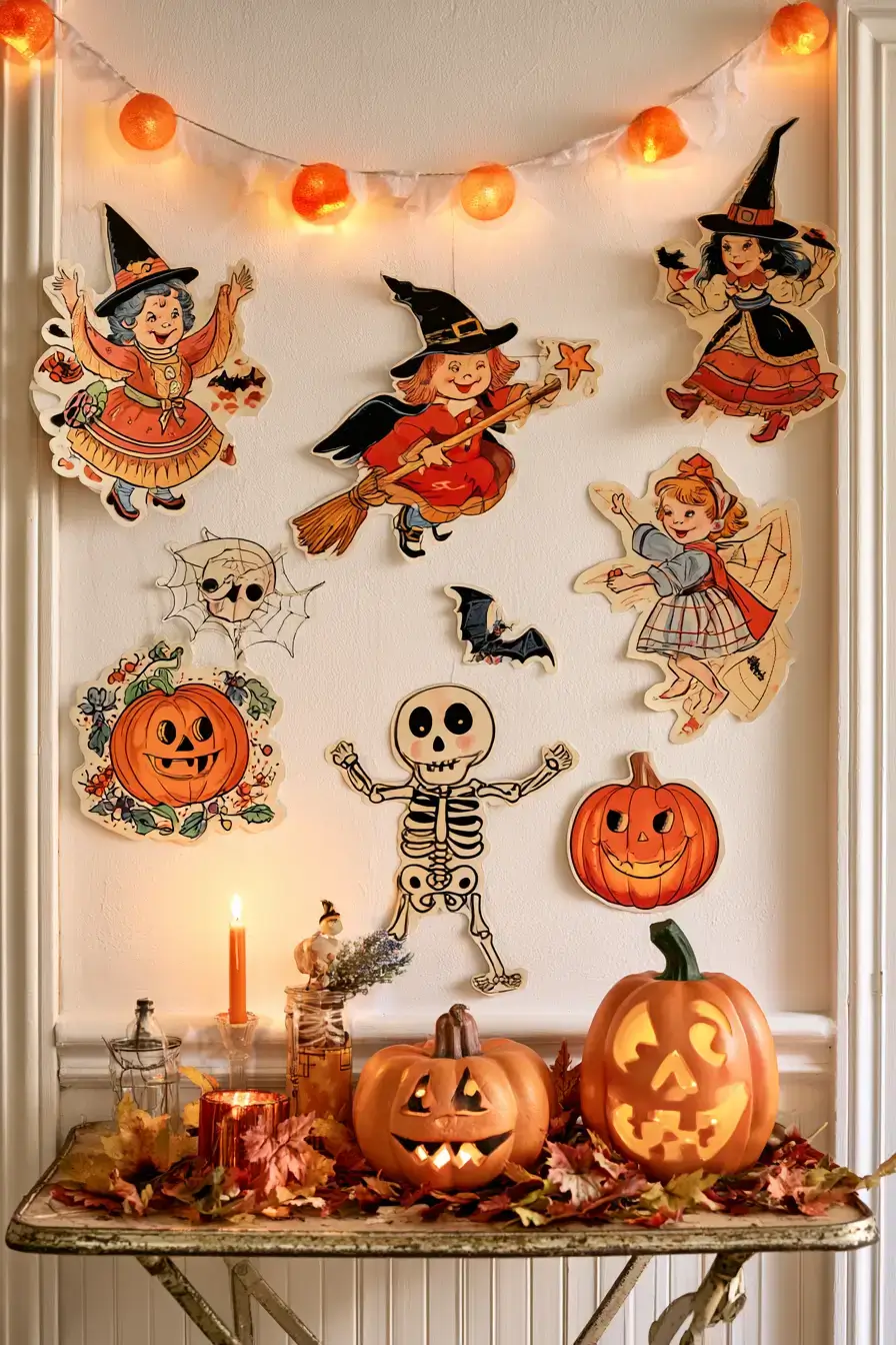 27 Enchanting Vintage Halloween Decor Ideas Filled With Nostalgic Charm