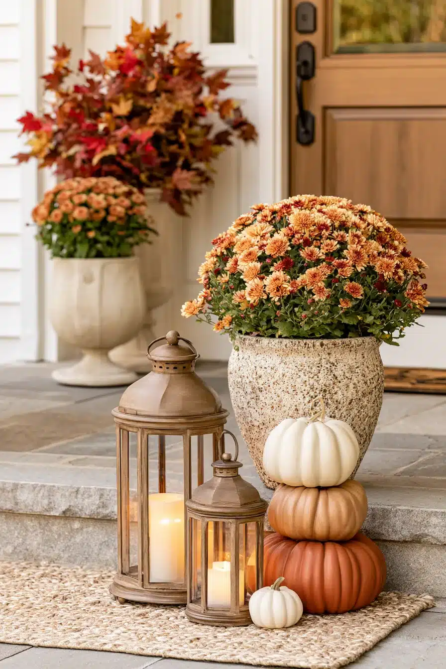 27 Beautiful Thanksgiving Porch Decorations for a Warm Holiday Welcome