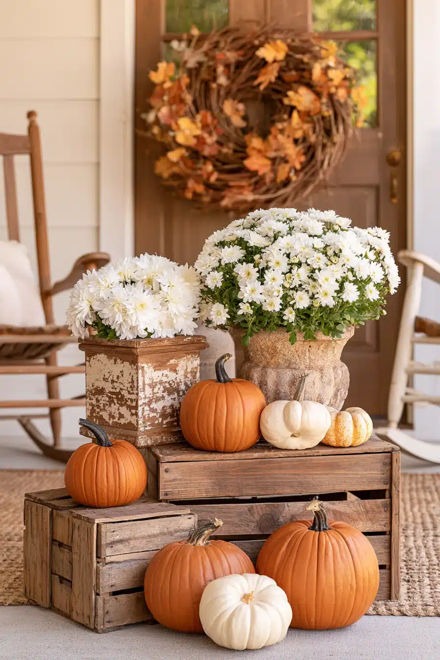 27 Beautiful Autumn Front Porch Decor Ideas for a Warm Seasonal Welcome