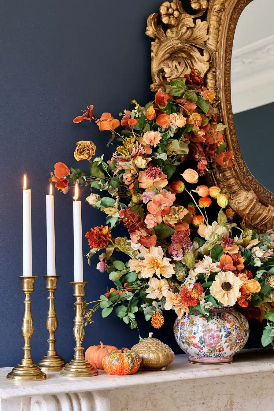 27 Gorgeous Fall Garland Mantle Ideas for a Cozy Seasonal Display