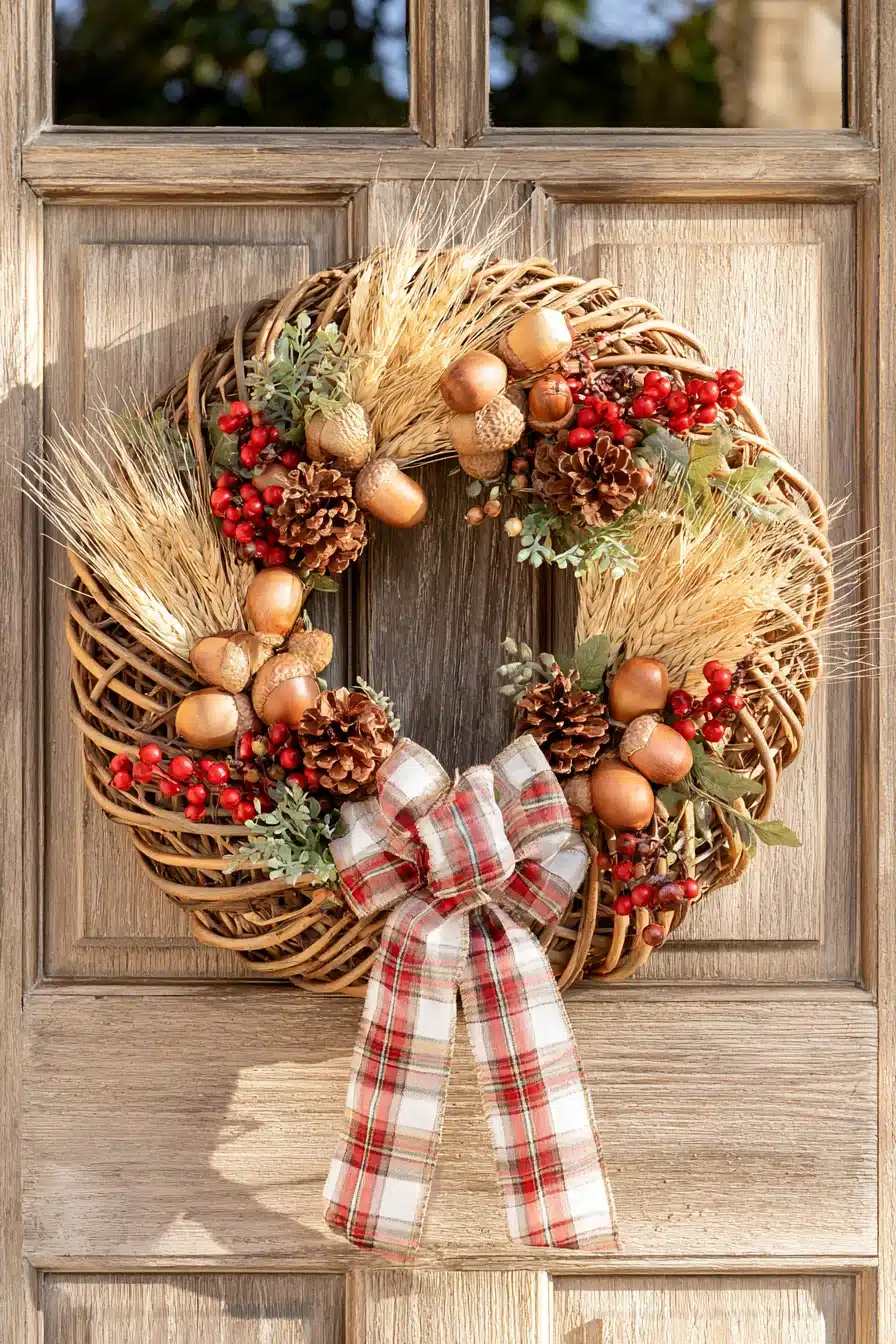 27 Gorgeous Fall Wreaths for Front Door Style and Seasonal Charm