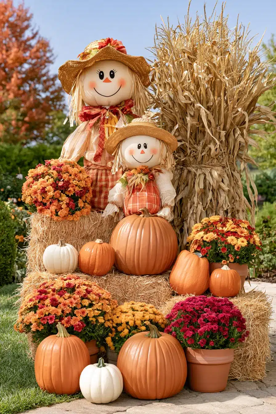 27 Outdoor Fall Decorations for a Warm and Welcoming Home
