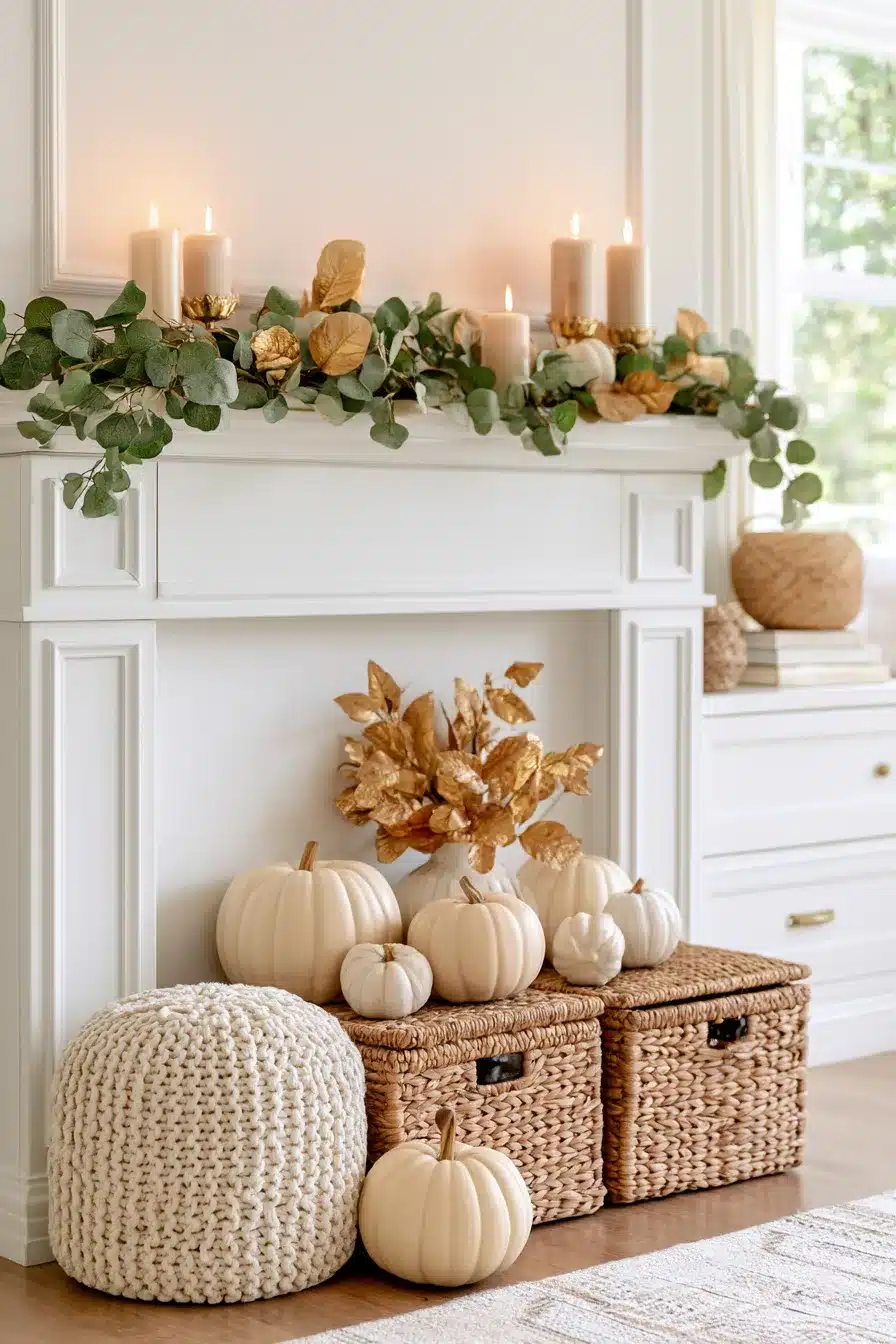 27 Gorgeous Fall Garland Mantle Ideas for a Cozy Seasonal Display