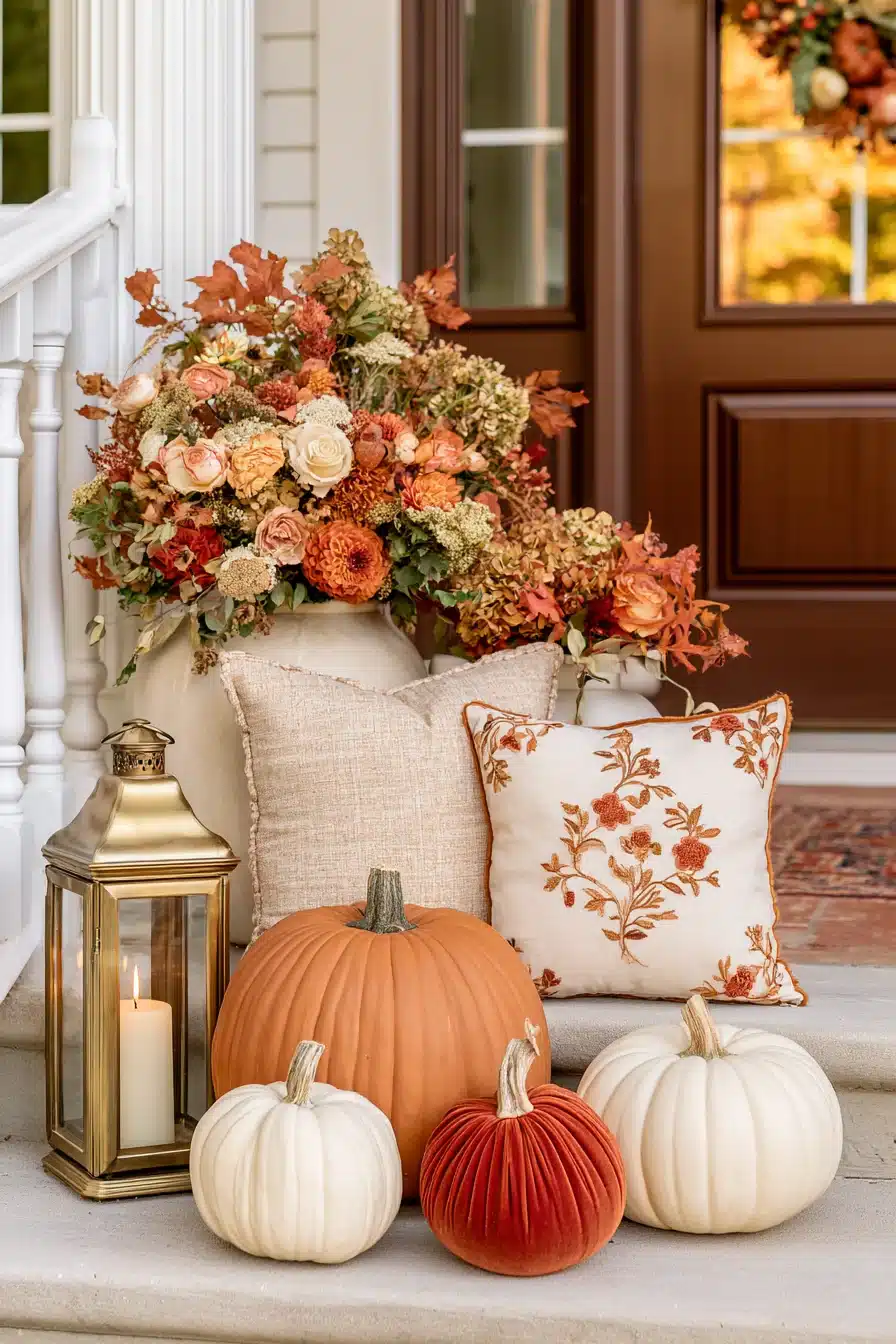 27 Beautiful Autumn Front Porch Decor Ideas for a Warm Seasonal Welcome