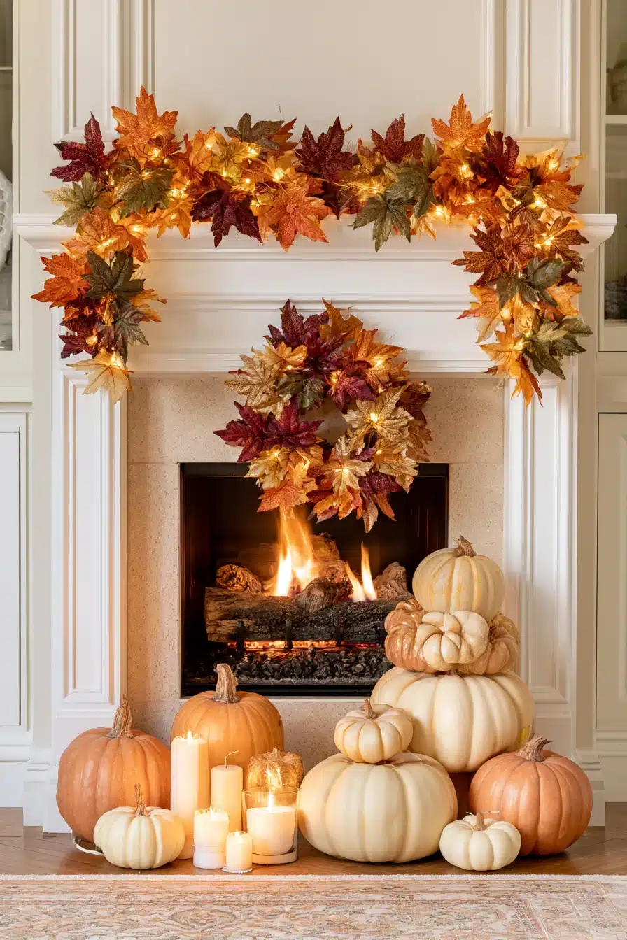 27 Autumn Fireplace Decor Ideas for a Warm Cozy Home