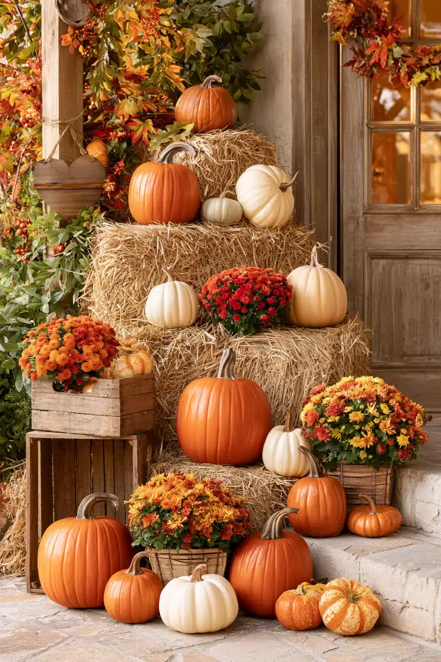 27 Beautiful Autumn Front Porch Decor Ideas for a Warm Seasonal Welcome
