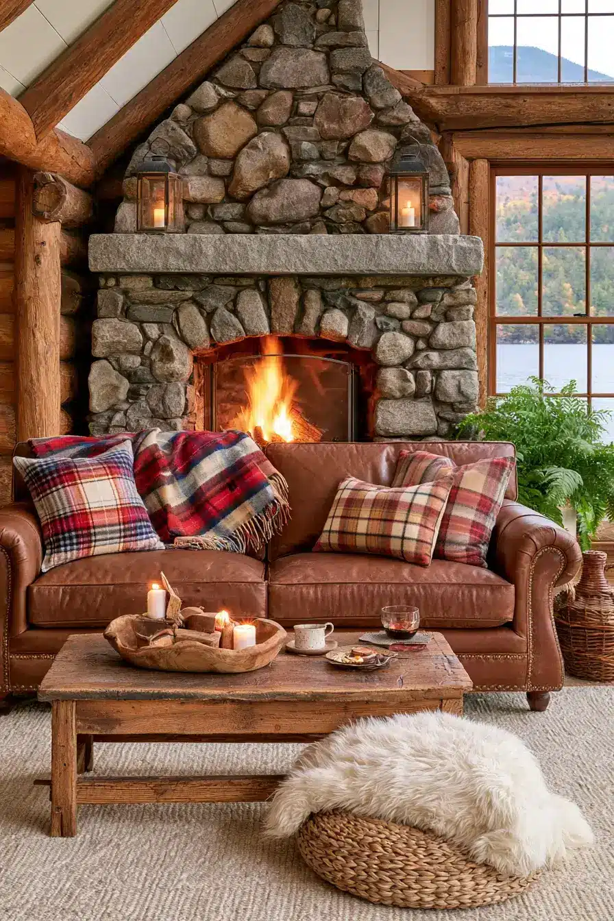 27 Cozy Lake Cabin Interiors Filled With Rustic Charm