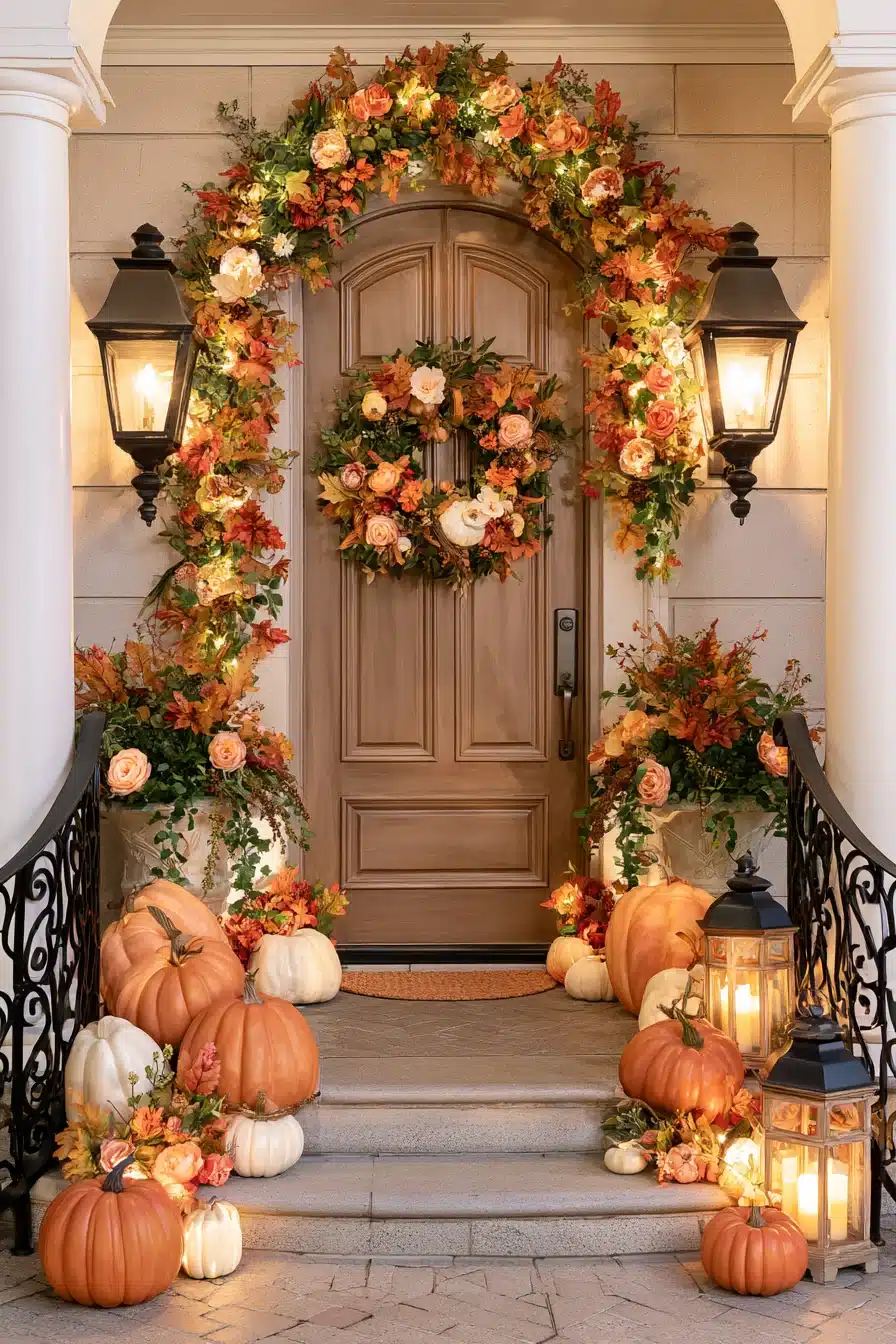 27 Beautiful Thanksgiving Door Decorations for a Warm Festive Welcome