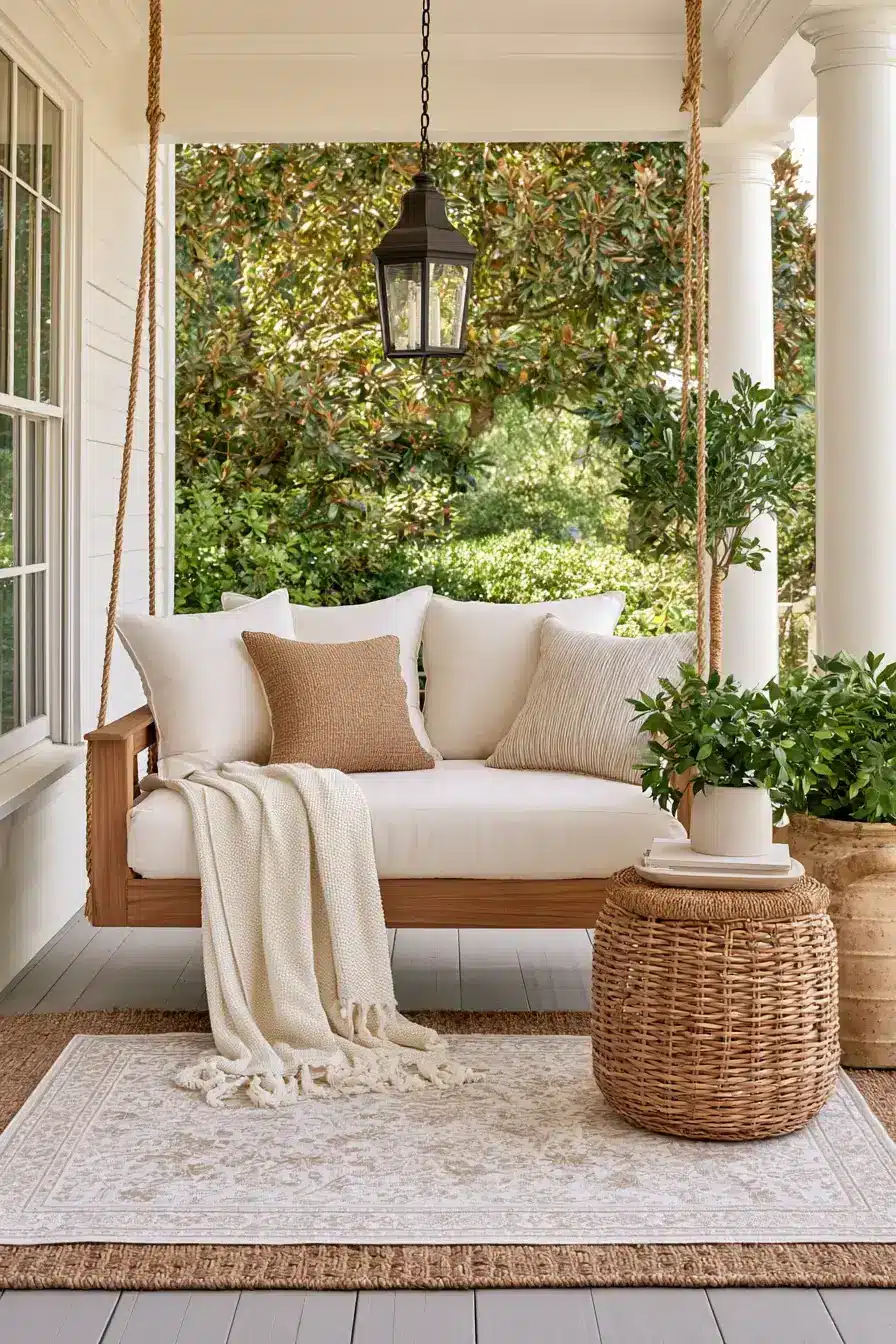 27 Dreamy Porch Swing Ideas for a Cozy Outdoor Escape