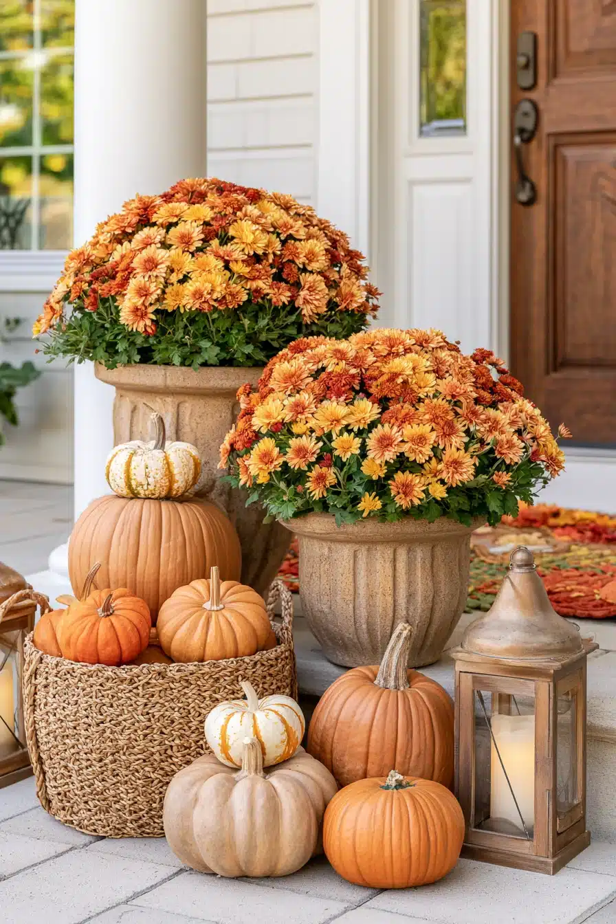 27 Beautiful Thanksgiving Porch Decorations for a Warm Holiday Welcome