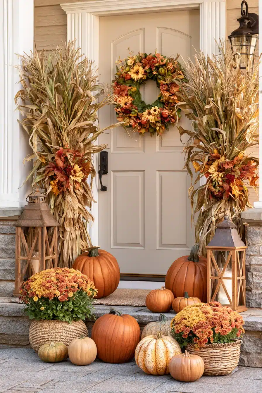 27 Beautiful Autumn Front Porch Decor Ideas for a Warm Seasonal Welcome