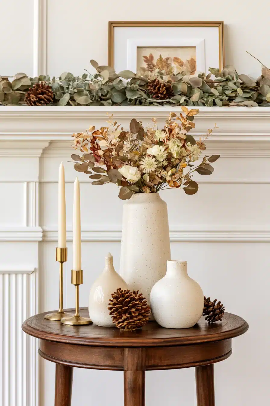 27 Gorgeous Fall Garland Mantle Ideas for a Cozy Seasonal Display