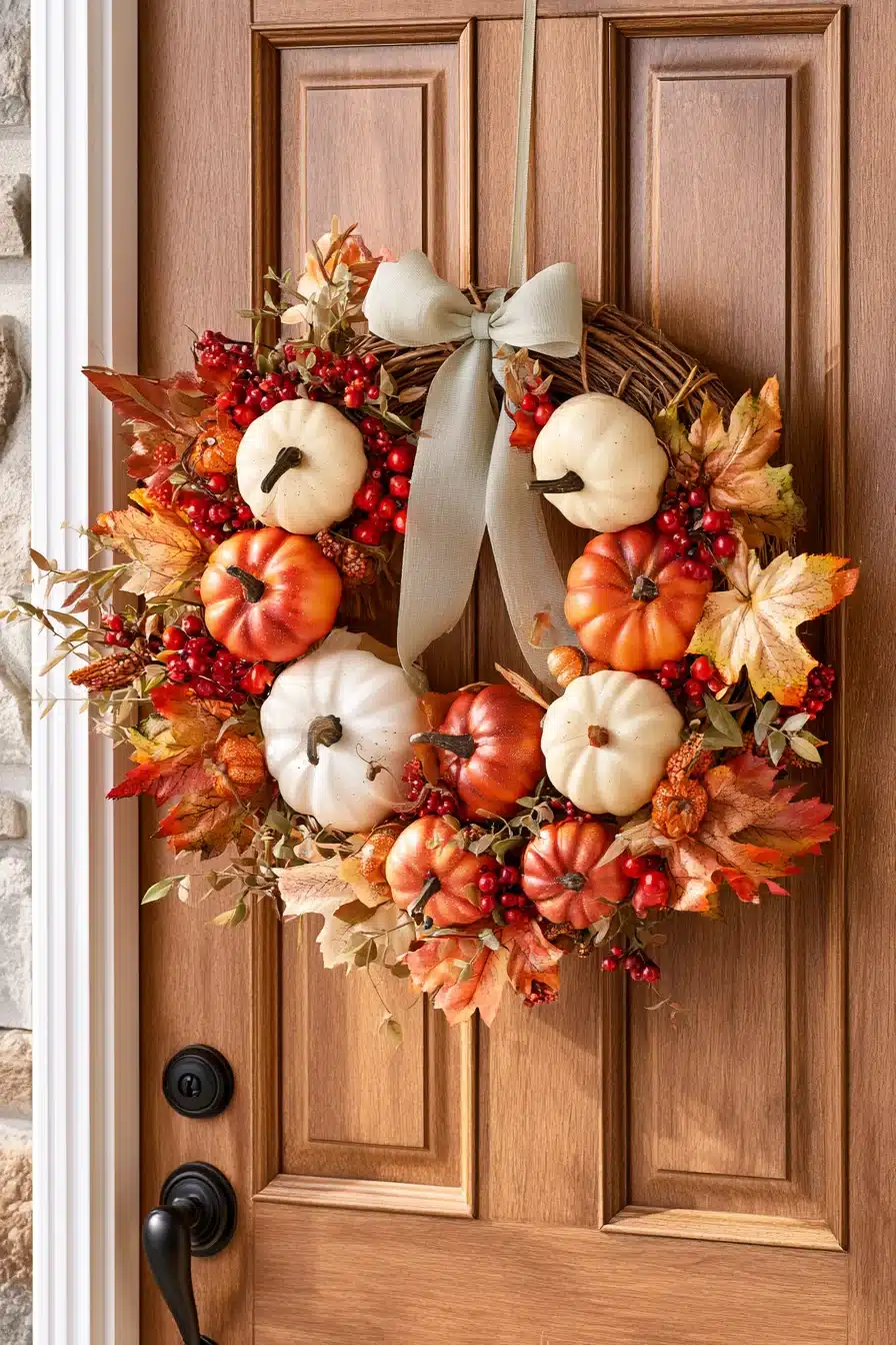 27 Easy DIY Fall Wreaths For A Welcoming Front Door