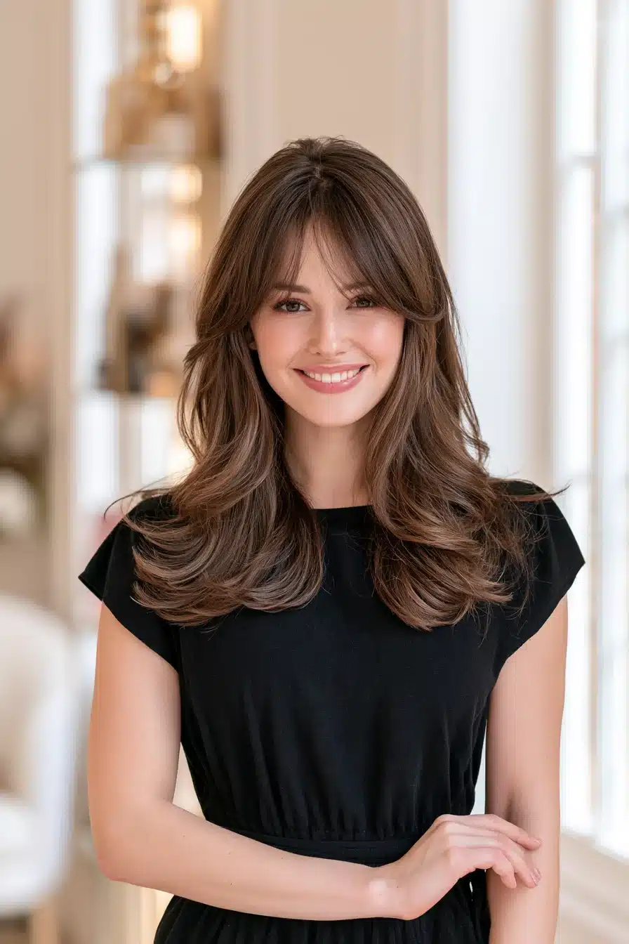 27 Gorgeous Layered Hair With Bangs Ideas For A Fresh New Look