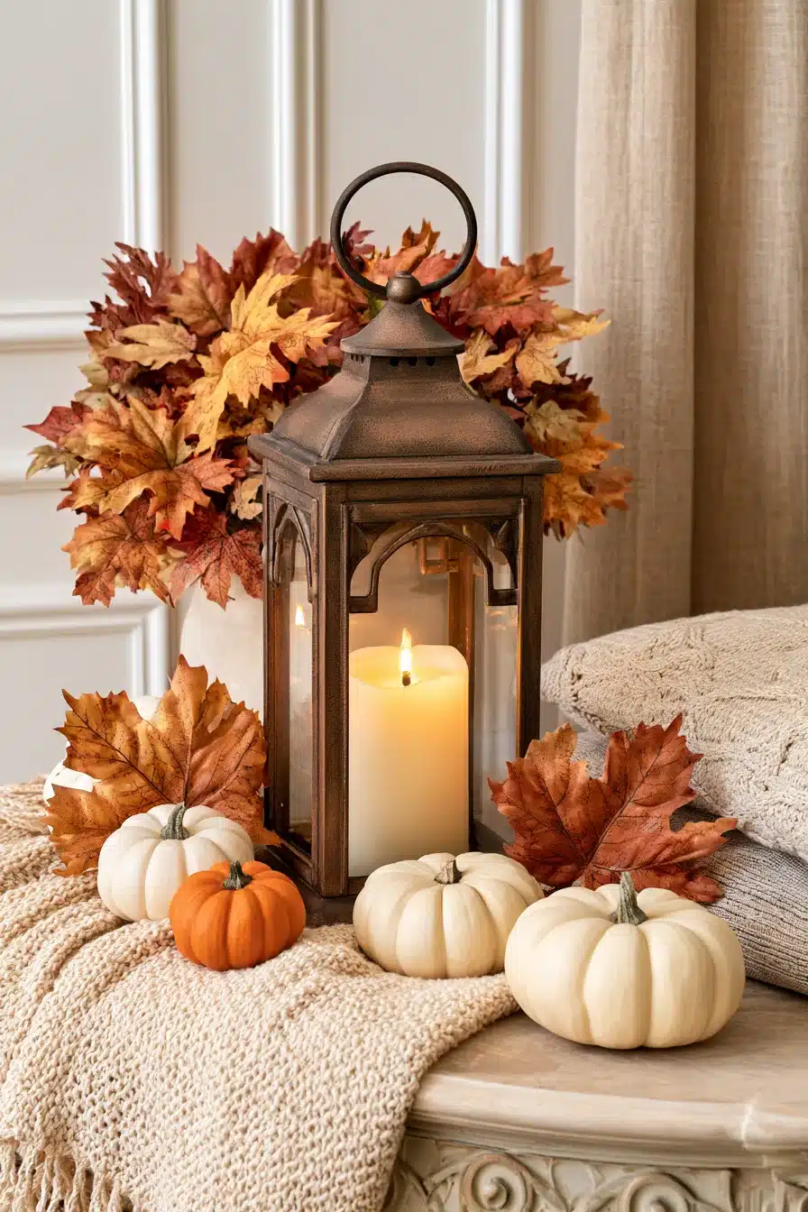 27 Cozy Fall Lantern Decor Ideas To Brighten Your Home