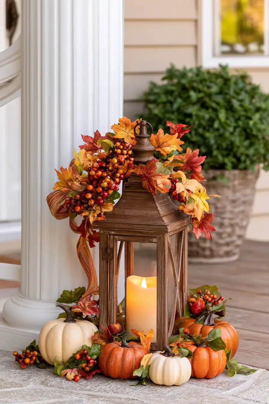 27 Cozy Fall Lantern Decor Ideas To Brighten Your Home