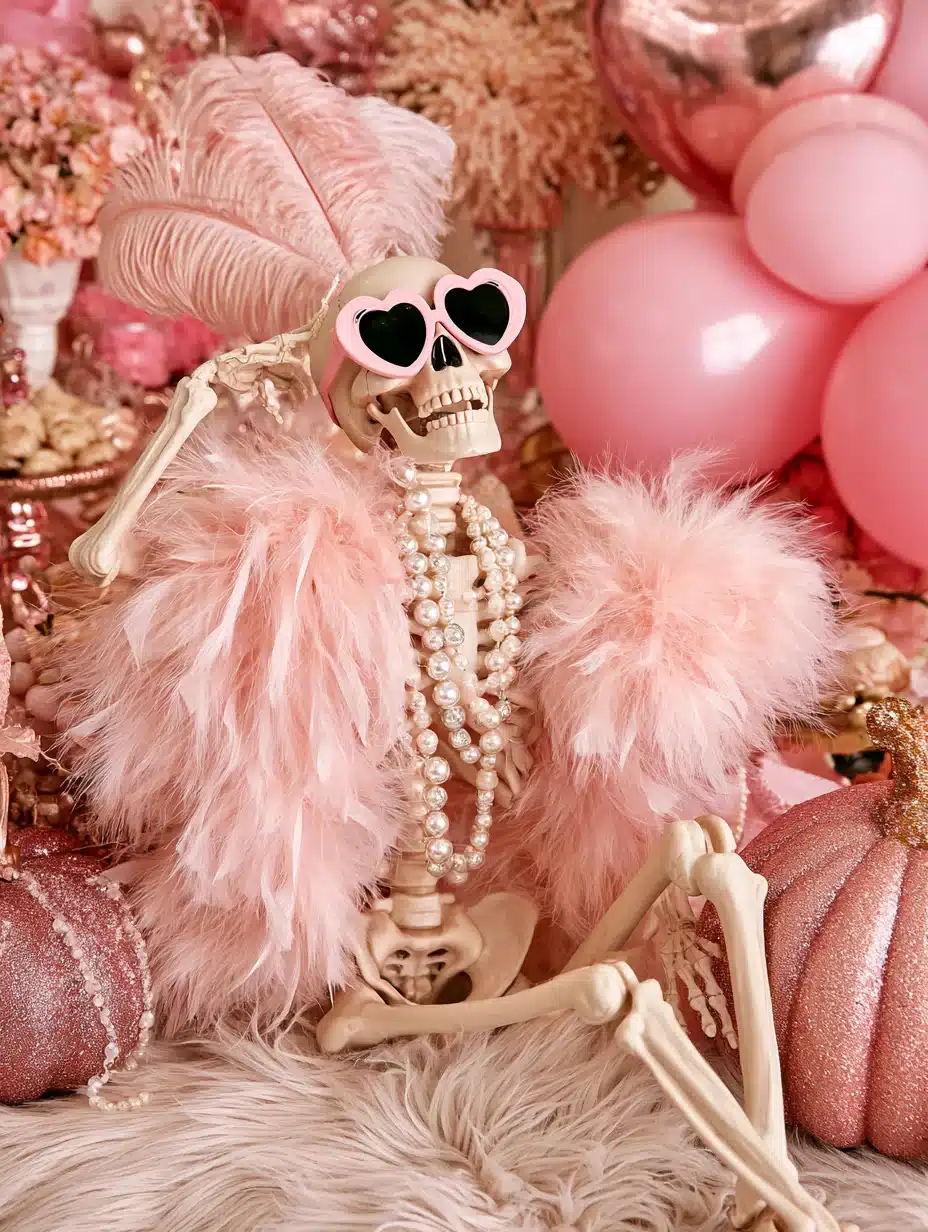 27 Enchanting Pink Halloween Decor Ideas For A Playfully Spooky Home