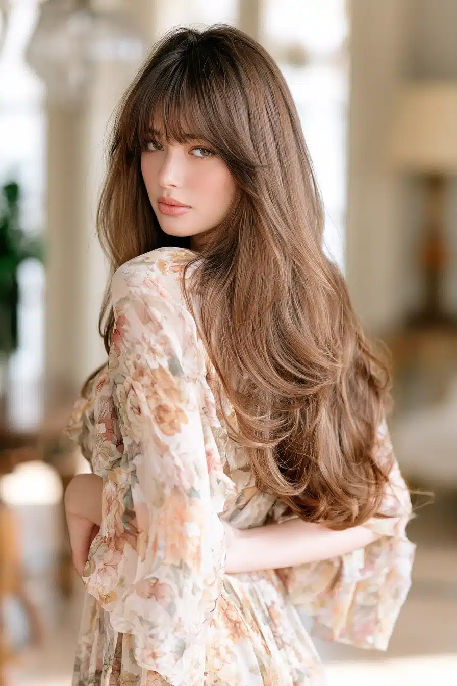 27 Gorgeous Layered Hair With Bangs Ideas For A Fresh New Look