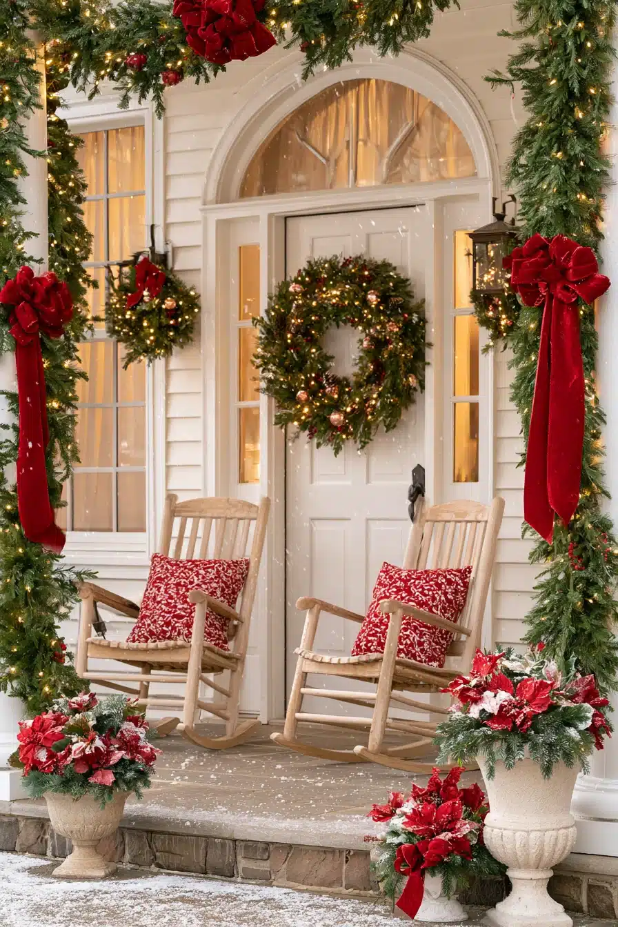 27 Magical Front Porch Christmas Decor Ideas For A Warm Festive Welcome