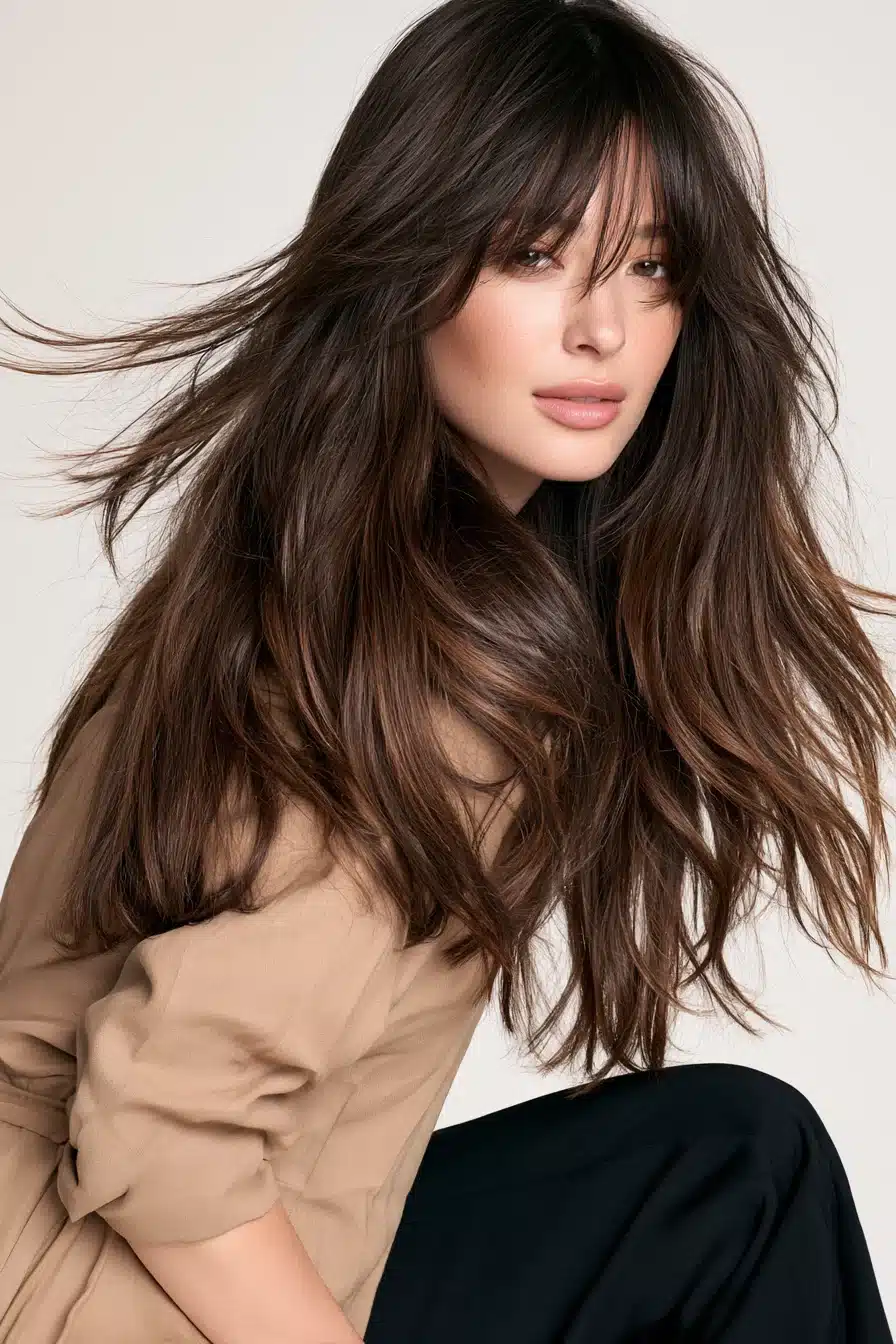 27 Gorgeous Layered Hair With Bangs Ideas For A Fresh New Look