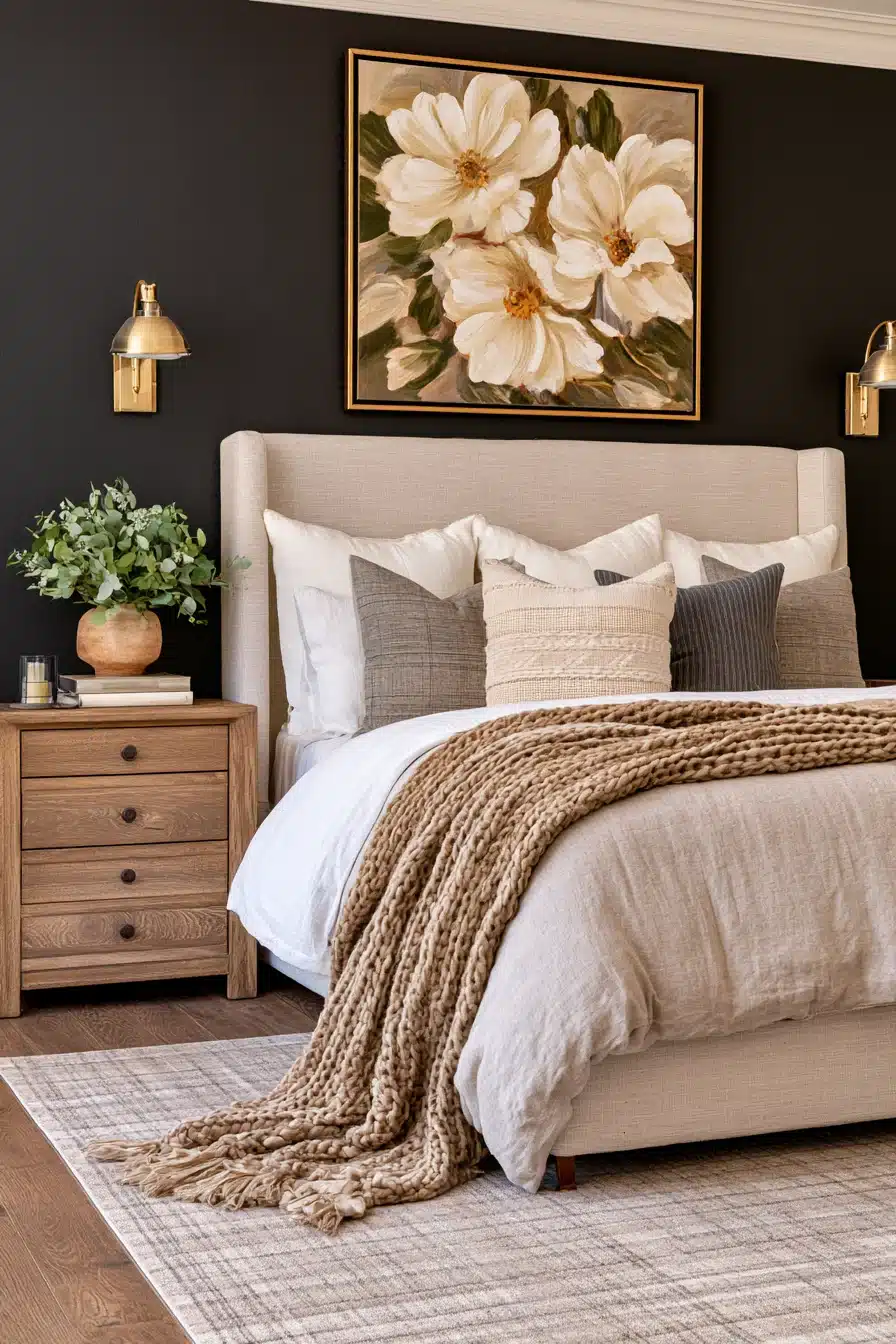 27 Stunning Black Accent Wall Bedroom Ideas For A Stylish Makeover