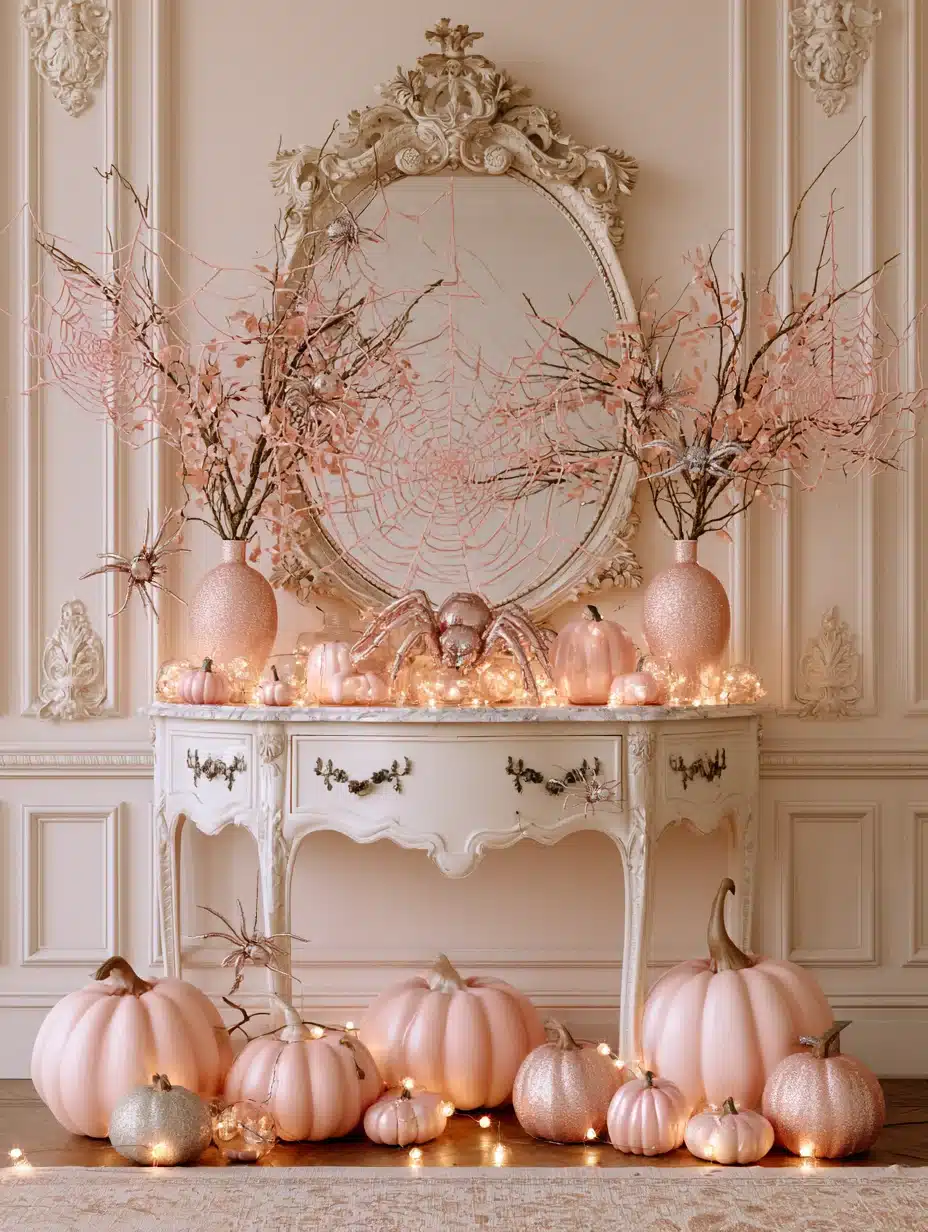 27 Enchanting Pink Halloween Decor Ideas For A Playfully Spooky Home