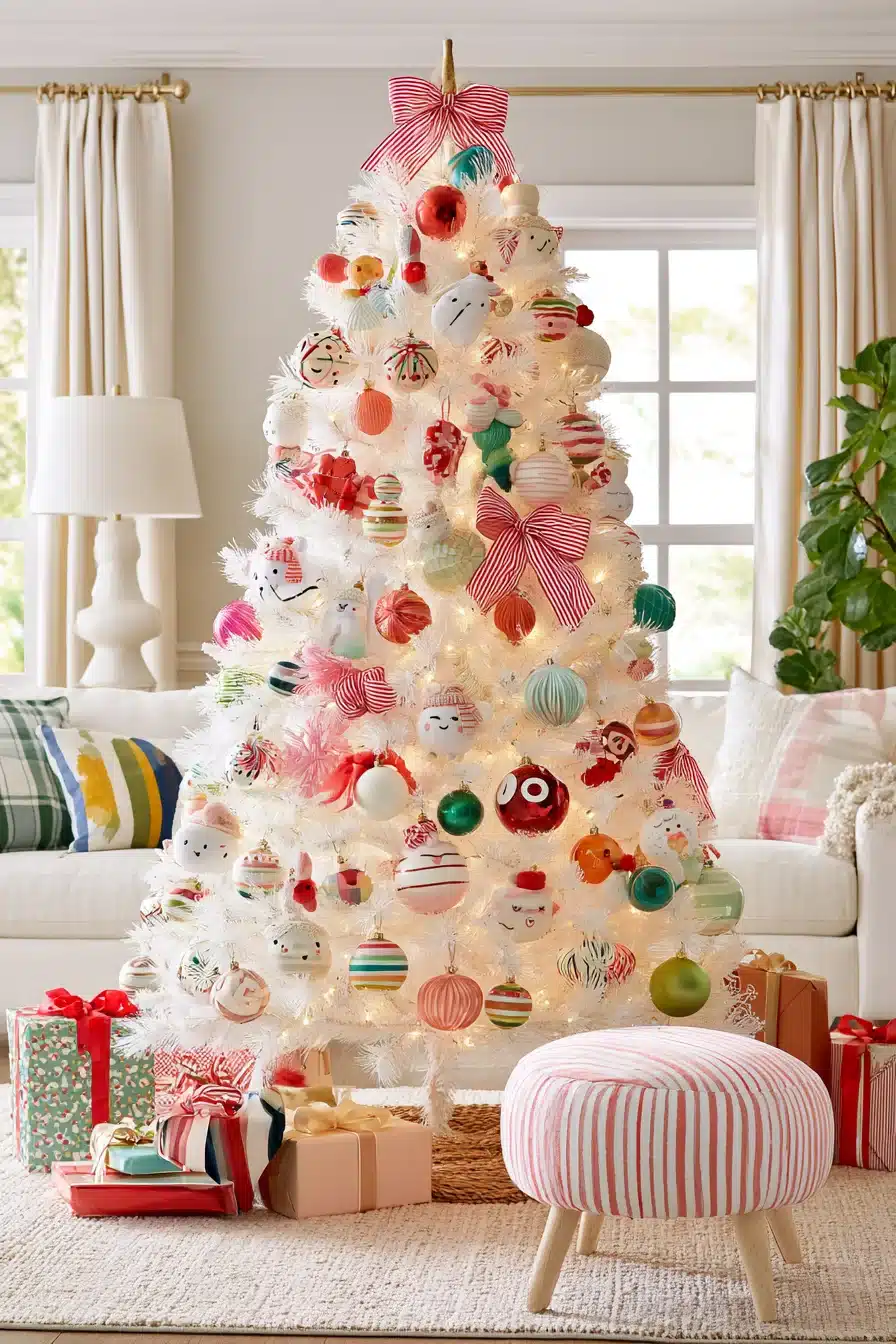 27 Magical White Christmas Tree Ideas For A Dreamy Holiday Home