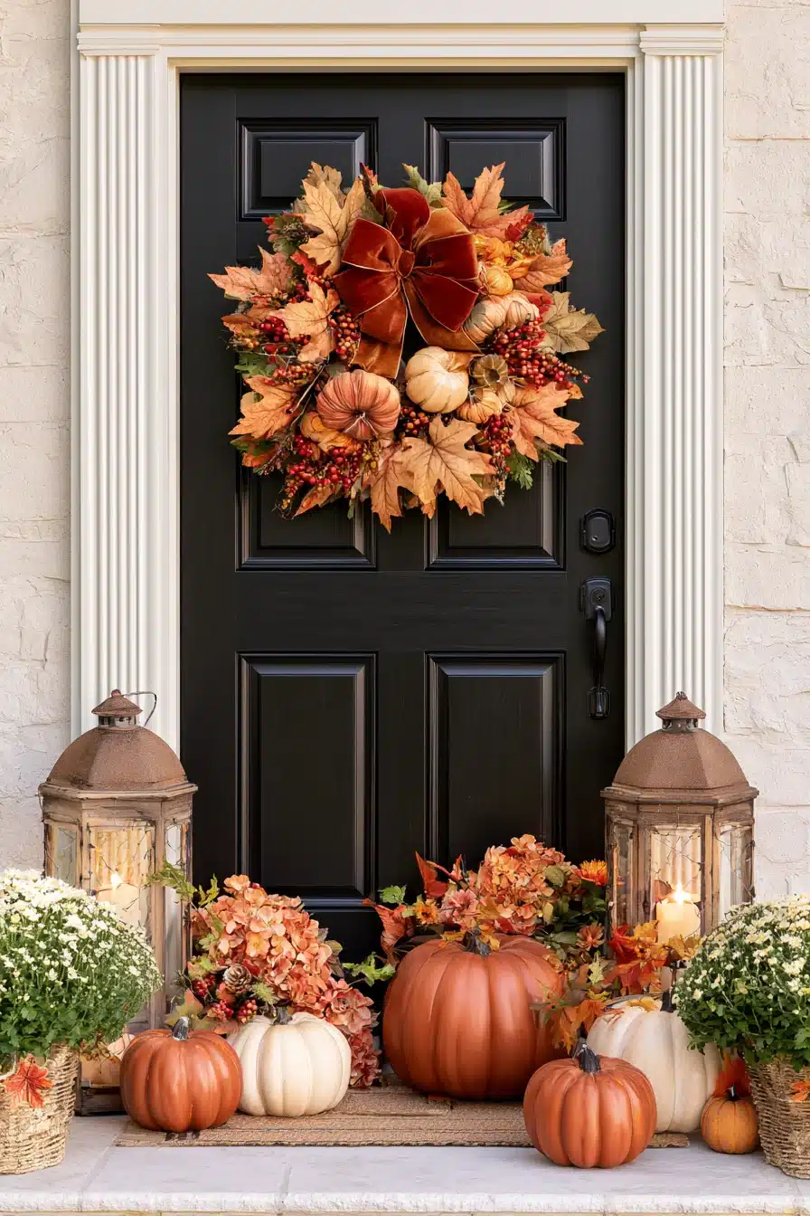 27 Easy DIY Fall Wreaths For A Welcoming Front Door