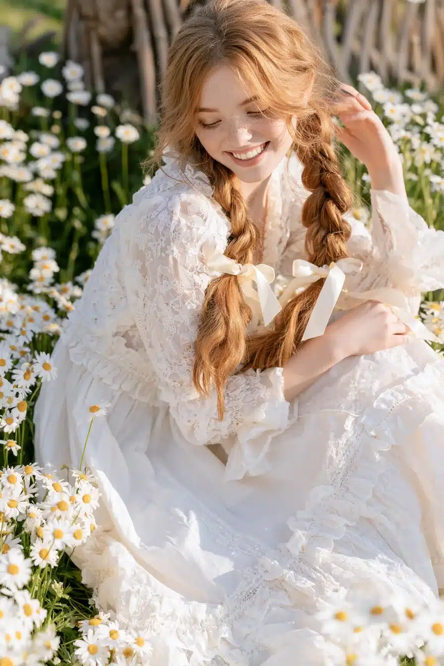 27 Dreamy Cottagecore Aesthetic Hairstyles for a Romantic Natural Look