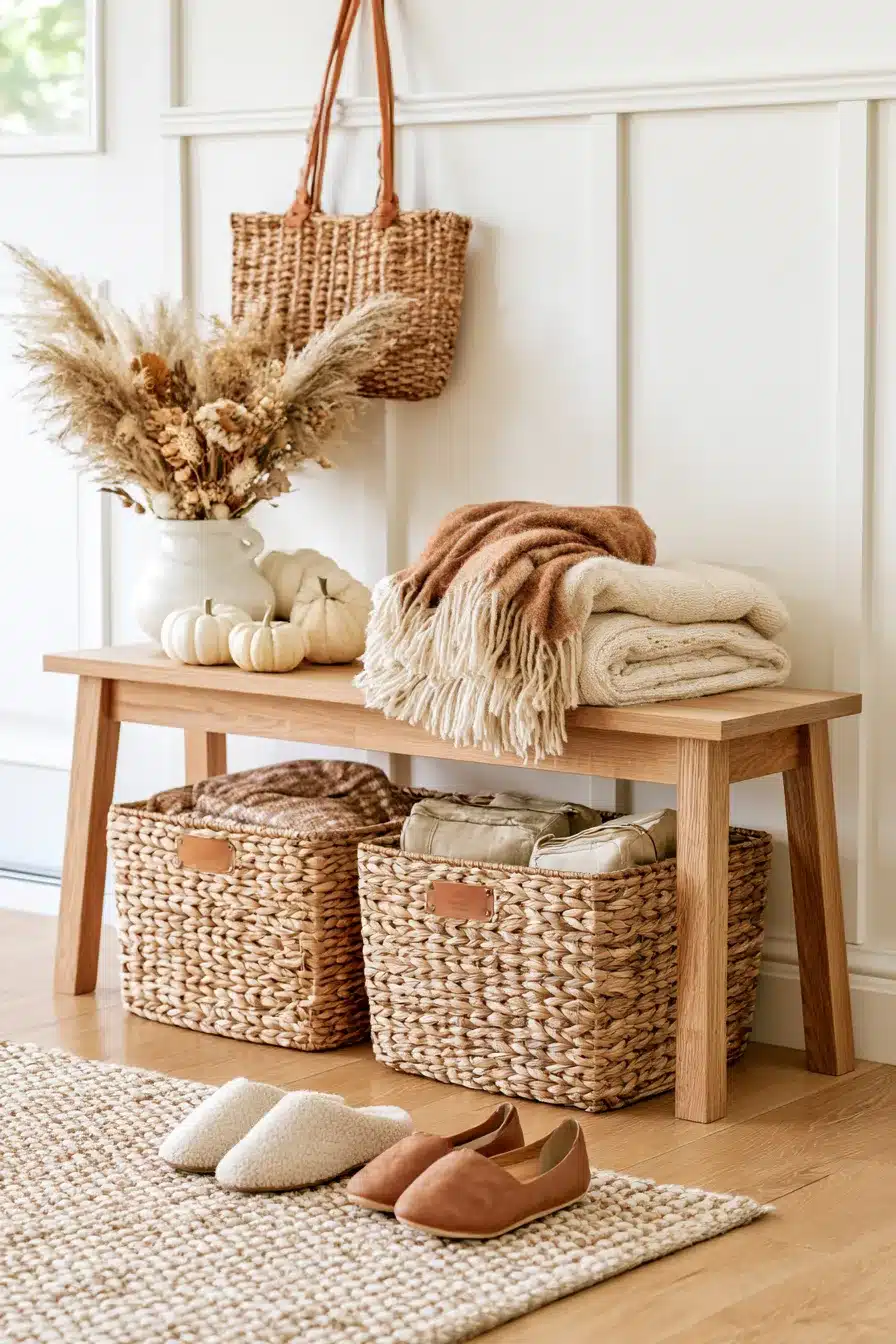 27 Cozy Fall Entryway Decor Ideas For A Warm Welcome