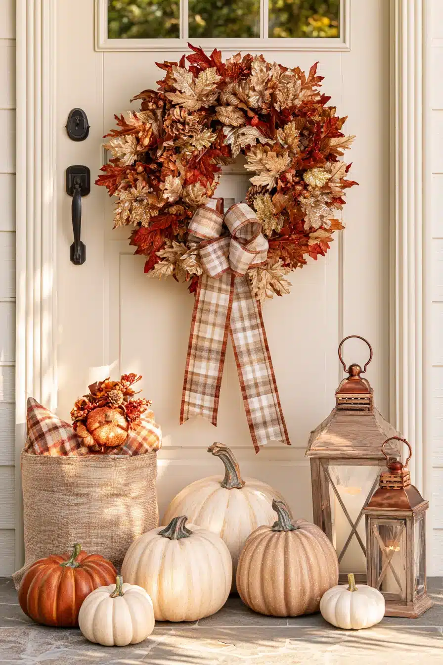 27 Easy DIY Fall Wreaths For A Welcoming Front Door