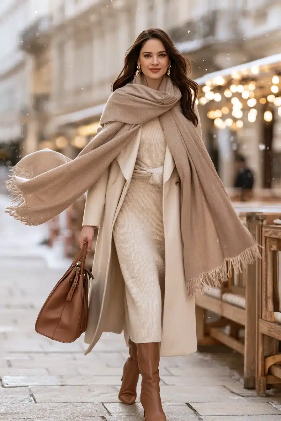 27 Cozy Winter Outfits With Scarves For Effortless Style