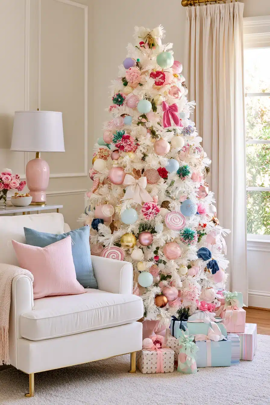 27 Magical White Christmas Tree Ideas For A Dreamy Holiday Home