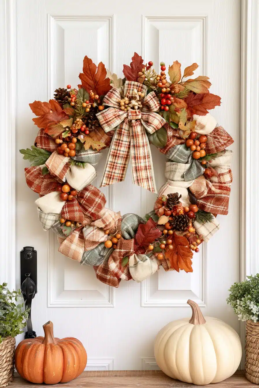 27 Easy DIY Fall Wreaths For A Welcoming Front Door