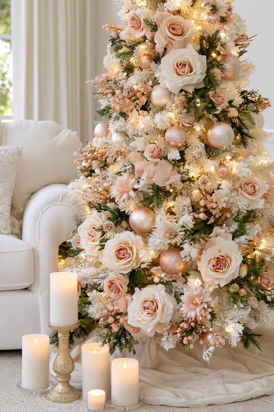 27 Magical White Christmas Tree Ideas For A Dreamy Holiday Home