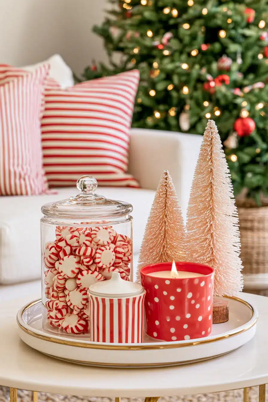 27 Cozy Christmas Coffee Table Decor Ideas To Make Your Living Room Shine